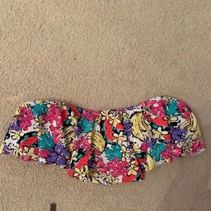 Nordstrom flowy flower bathing suit top size large